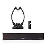 TV Ears Voice Clarifying Sound Bar and Long Range Headsets  TV Speaker System for Hearing Impaired TV Viewers  Remote Sound bar Compatible with Any Television and 2 Rechargeable Wireless Headsets