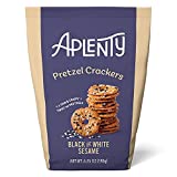 Aplenty, Black and White Sesame Pretzel Crackers, 6.35 oz