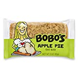 Bobo's Oat Bars (Apple Pie, 12 Pack of 3 oz Bars) Gluten Free Whole Grain Rolled Oat Bars - Great Tasting Vegan On-The-Go Snack, Made in the USA