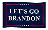 NVOSTORY Lets go Brandon Flag 3x5 Outdoor 100% 100D Polyester with 2 Grommets. FJB (One Sided)