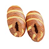 Simulation Bread Novelty Slippers Heel Cover Winter Warm Slippers for Women