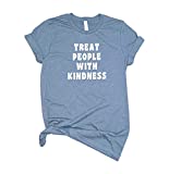 Treat People With Kindness T Shirt Womens T-Shirt Casual Top Graphic Tee Short Sleeve Shirt Funny T Shirt Be Kind T Shirt