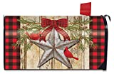 Briarwood Lane Festive Barnstar Winter Magnetic Mailbox Cover Primitive Cardinals Standard