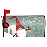 Joyidec Mailbox Covers Magnetic Standard Size Waterproof Christmas Gnome Snow Mailbox Wraps Post Letter Box for Courtyard Garden Yard Fence Decor 21x18 in