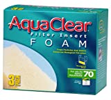AquaClear 70 Foam Filter Inserts, Aquarium Filter Replacement Media, 3-Pack, A1396