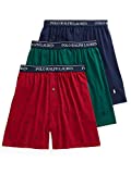 Polo Ralph Lauren Classic Fit w/Wicking 3-Pack Knit Boxers Hunter Green/Holiday Red/Cruise Navy Aopp/Cruise Navy SM