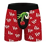 TENEMT Men’s Christmas Boxer Briefs Fun Print Underwear for Men Great Shorts Gift
