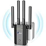 Newest 2022 WiFi Range Extender Signal Booster up to 4000sq.ft and 35 Devices, Internet Booster for Home, Wireless Internet Repeater and Signal Amplifier, 5 Modes,1-Tap Setup, Supports Ethernet Port…