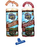 Lundberg Organic Gluten-Free Non-GMO Rice Cakes 2 Flavor Variety Bundle, (1) Each: Honey Nut and Cinnamon Toast, 9.5-10 Ounces with Spice of Life Bag Clip