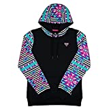 HOOey Ladies Rope Like A Girl Hoody (Black/Aztec, Medium)