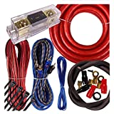 Complete 4000W Gravity 0 Gauge Amplifier Installation Wiring Kit Amp Pk2 0 Ga Red - for Installer and DIY Hobbyist - Perfect for Car/Truck/Motorcycle/Rv/ATV