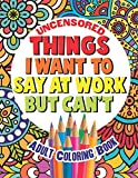 Things I Want To Say At Work But Can't: Adult Coloring Book Funny Swear Word Filled Fun (SWEARY COLOR FUN)