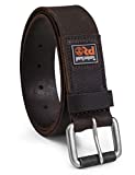 Timberland PRO Men's 38mm Boot Leather Belt, Dark Brown (Rubber Patch), 38