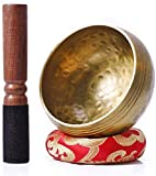 Biggo Tibetan Singing Bowl Set - Meditation Bowl For Yoga & Chakra Healing Handmade Sound Bowl Perfect Gift