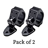 Dicater 360° Roating UTV Mount Bracket for Flag/LED Whip Light/Antenna Fits 1.75-2inch Roll Bar Compatible with All UTV Can Am Maverick X3 Commander Polaris RZR 900 1000 XP Pro, Pack of 2