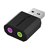 SABRENT USB External Stereo Sound Adapter for Windows and Mac. Plug and Play No Drivers Needed. (AU-MMSA)