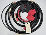 Custom Battery Cables Compatible/Replacement kit for Ford Superduty F250/F350/Excursion 1999-2003 7.3L Powerstroke 2/0 #2298-90