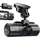 Vantrue N4 3 Channel 4K Dash Cam, 4K+1080P Front and Rear, 4K+1080P Front and Inside, 1440P+1080P+1080P Three Way Triple Car Camera, IR Night Vision, 24 Hour Parking Mode, Capacitor, Support 256GB Max