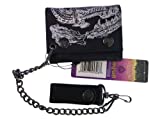 Harry Potter Wallet - Hogwarts School Leather Wallet with Metal Chain