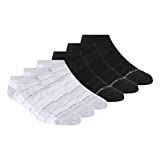 Skechers womens Women's 6 Pack Low Cut Running Socks, White/Black, 11 9 US