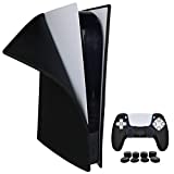 Aosai PS5 Silicone Skin Cover, Dustproof Anti-Scratch Anti-Fall Protector Case for Sony Playstation 5 Disk Version/Digital Edition Console (Digital Edition, Black)