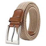 Lavemi Mens Belt, Stretch Elastic Casual Woven Sport Golf Braided Belts for Men,Gift Box(35-23590-1 110cm)