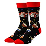 HAPPYPOP mens Funny Music Novelty Gifts Lover Socks, Drum, Medium