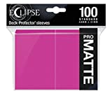 Ultra Pro E-15621 Eclipse Standard Matte Sleeves 100 Pack-Hot Pink