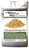 The Spice Way Orange Peel - Granules (4 oz) without any preservatives. Great for cooking, baking and tea.