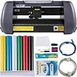 VEVOR Vinyl Cutter Machine, 375mm Vinyl Printer, Maximum Paper Feed 14 inch Plotter Printer with Adjustable Force and Speed Vinyl Cutting Machine for Sign Making Vinyl Plotter Cutter Machine