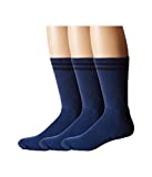 Thorlos Uniform Crew 3-Pair Pack Postal Blue/Blue LG (Men's Shoe 9-12.5, Women's Shoe 10.5-13)