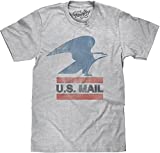 Tee Luv USPS U.S. Mail Eagle Logo Shirt - United States Postal Service T-Shirt (Heather Grey) (XL)