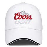 Beer Hat Men's Baseball Caps Adjustable Snapback Embroidered Dad Hats Outdoor Sun Hat Trucker Hat White