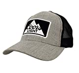 Tee Luv Coors Light Beer Trucker Hat (Grey and Black)