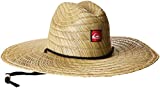 Quiksilver Mens Pierside Straw Sun Hat, Natural/Red, Large-X-Large US