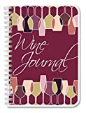 BookFactory Wine Journal/Wine Log Book/Wine Collector's Diary/Wine Tasting Notebook - Wire-O with Full Color Cover - 120 Pages (5 x 7) (JOU-120-57CW-A(WineJournal))