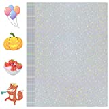 Holographic-Sticker Paper, 24 Sheets Holographic-Paper 8.5" x 11" Self-Adhesive Vinyl-Sheets Transparent-Holographic Film Permanent Laminate for Stickers DIY Craft US Letter-Size (Star-Pattern)