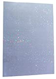 25 Sheets A4 Size Stars Glitter Holographic Cold Laminate Sheet Premium Overlay Laminating Self-Adhesive Sheets