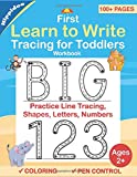 Tracing For Toddlers: First Learn to Write workbook. Practice line tracing, pen control to trace and write ABC Letters, Numbers and Shapes (Big Letter Tracing for Preschoolers)