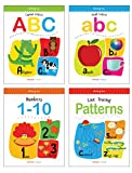 Writing Practice A Set Of 4 Books (Writing Fun Pack): Write And Practice Capital Letters, Small Letters, Patterns and Numbers 1 to 10