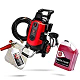 Adam's Electric Pressure Washer 2.0 - Powerful 1.8 GPM 2500 PSI Car Wash Pressure Washer Sprayer | Snub Nose & Tip Attachment | Use W/ Car Soap | Patio Boat RV Motorcycle Car Garage Deck