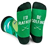 I'd Rather Be - Funny Novelty Socks Stocking Stuffer Gift For Men and Women (Golf)