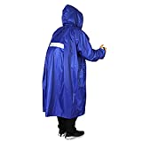 Anyoo Hood Rain Poncho Waterproof Lightweight Raincoat for Men Women Adult with Pocket for Hiking Camping Outdoor Activities