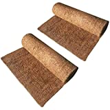 Hamiledyi Reptile Carpet Natural Coconut Fiber Tortoise Carpet Mat for Pet Terrarium Liner Reptile Supplies for Lizard Snake Chamelon Turtle Bedding Bunny Rabbit Mat (2sheets)