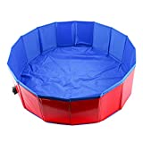 Homend 32inch.D x 12inch.H PVC Pet Swimming Pool Portable Foldable Pool Dogs Cats Bathing Tub Bathtub Wash Tub Water Pond Pool (80cm x 30cm (32inch.D x 12inch.H))