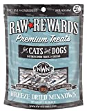 Northwest Naturals Raw Rewards Freeze-Dried Treats for Cats and Dogs  Minnow  Gluten-Free Pet Food  1 Oz.