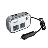 FOVAL 200W Car Power Inverter DC 12V to 110V AC Car Inverter with 4 USB Ports Car Adapter for Plug Outlet Converter