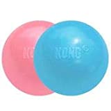KONG - Puppy Ball - Soft Rubber, Dog Fetch Toy for Teething Pups (Assorted Colors) - for Small Puppies