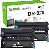 Aztech Compatible Drum Unit Replacement for Brother DR820 DR-820 DR 820 for Brother HL-L6200DW MFC-L5850DW MFC-L5900DW MFC-L6700DW MFC-L5800DW HLL6200DW HL-L5200DW HLL5100DN Printer (Black, 2-Pack)