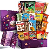 Maxi International Snack Box | Premium Exotic Foreign Snacks | Unique Snack Food Gifts Included | Try Extraordinary Turkish Snacks | Candies from Around the World | 21 Full-Size Snacks